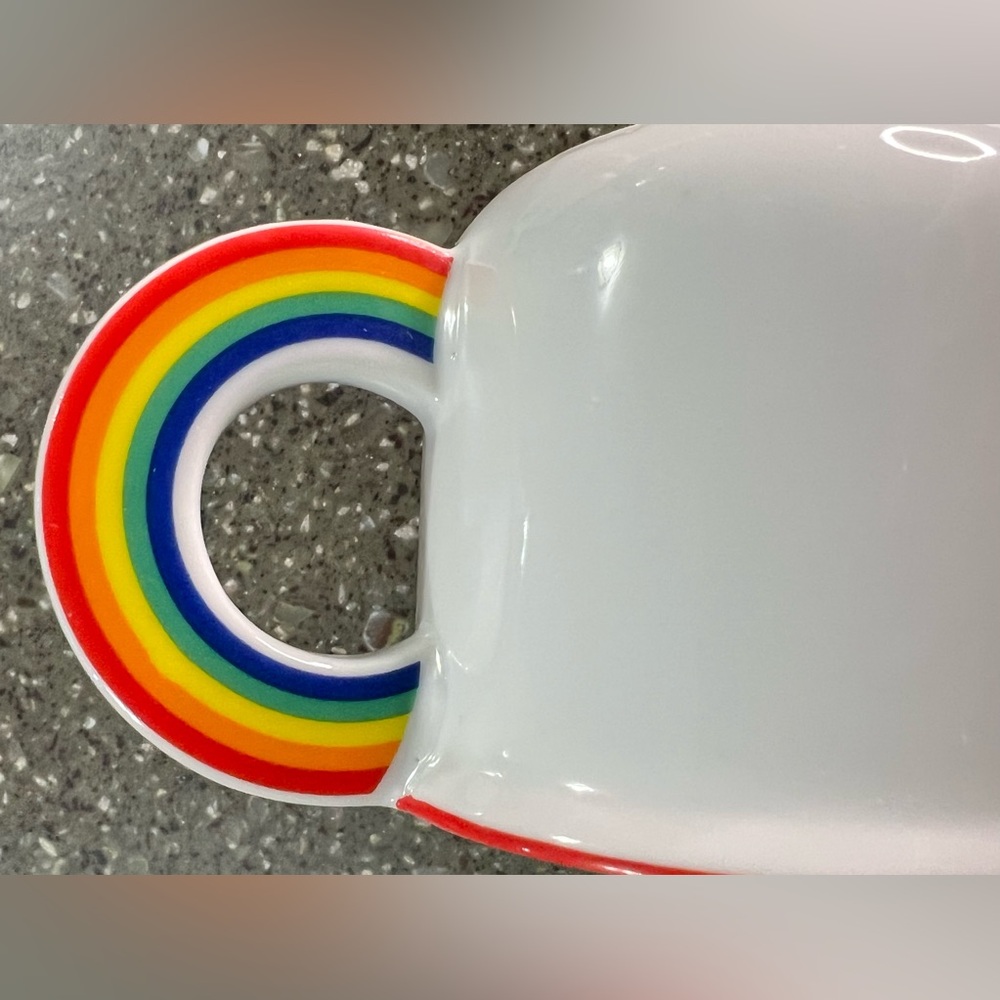 VINTAGE Vandor 1978 Original Rainbow Handle Ceramic Mug Collectible Coffee Tea - Picture 10 of 10